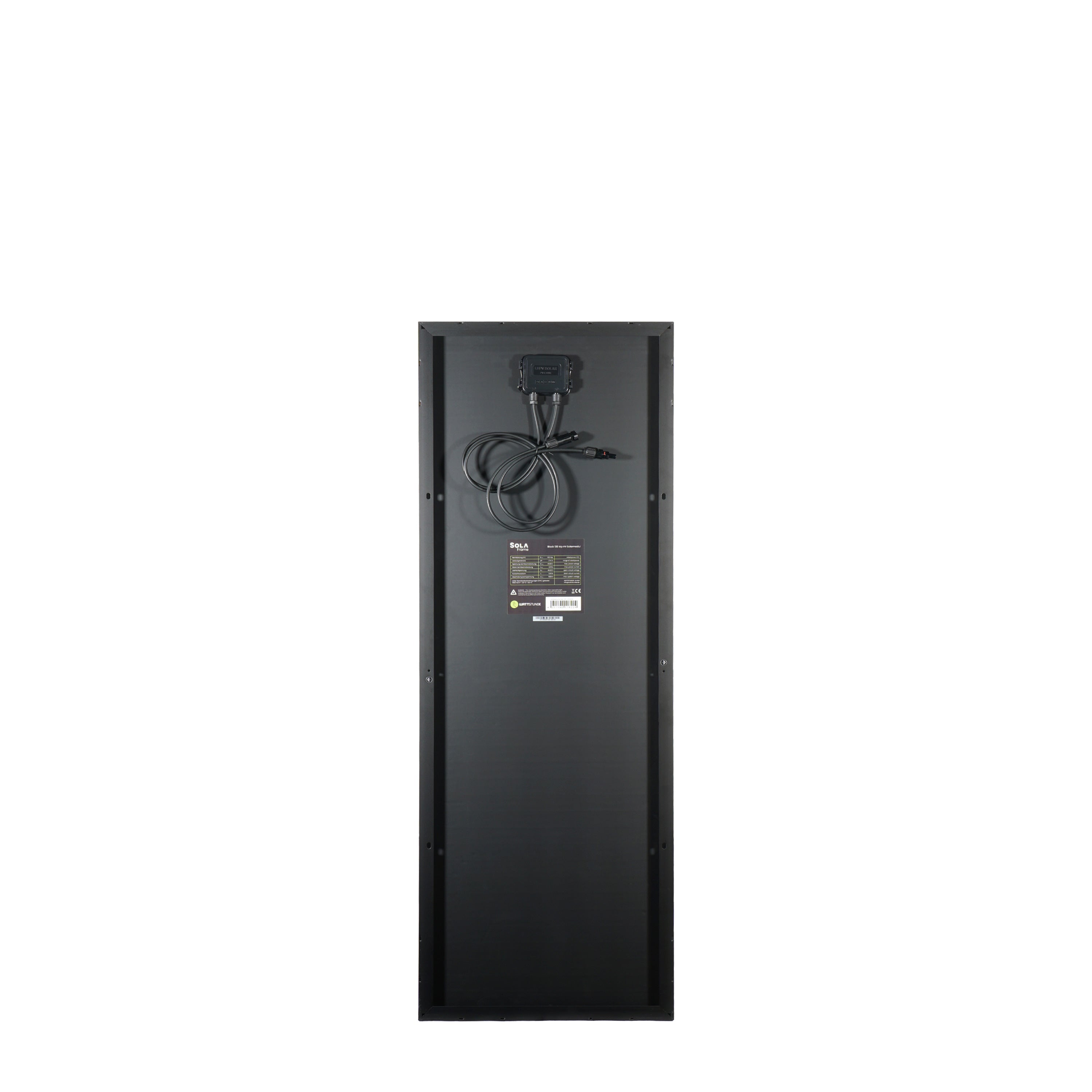 WATTSTUNDE® SOLA Frame Black 100Wp HV