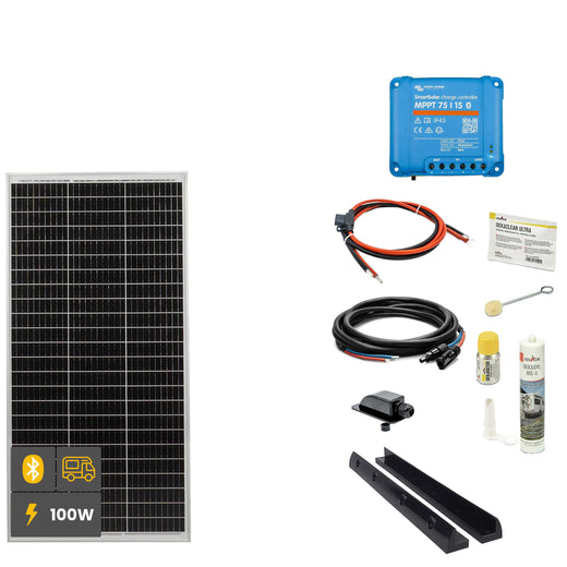 100 W SOLA Frame Mono Wohnmobil Komplettset schwarz