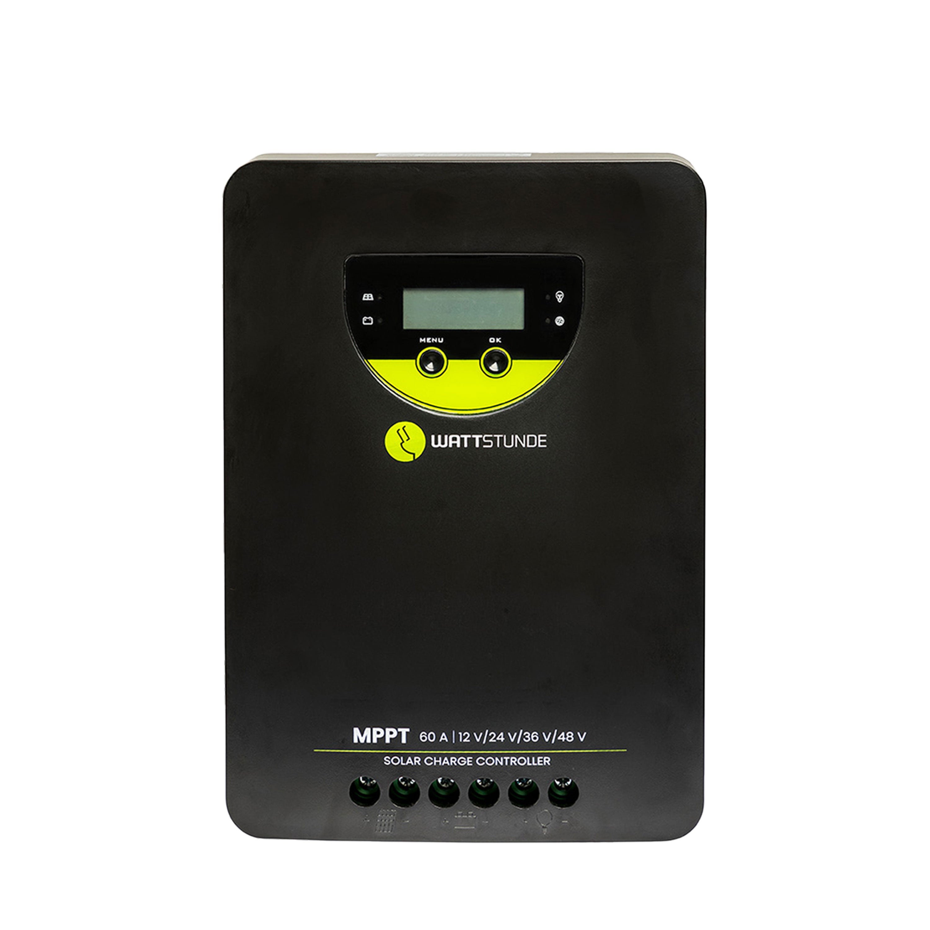 640W Solar Inselanlage Bausatz (4x160W) WATTSTUNDE® 60A 140V MPPT Solar Laderegler WLR-BT 60.140 MPPT-v
