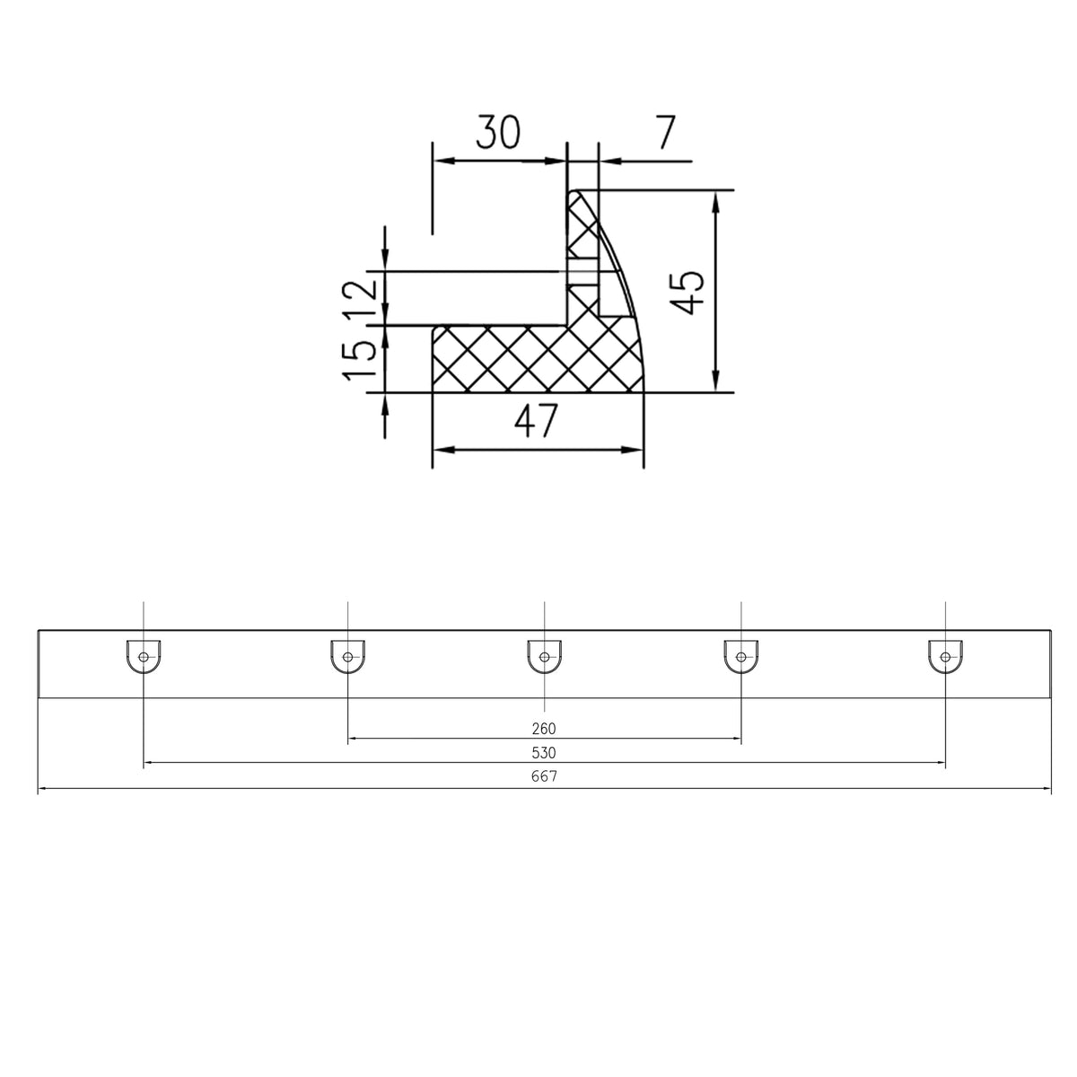 201-2067 - MOUNT Solarmodul Halterung 67 schwarz (2)