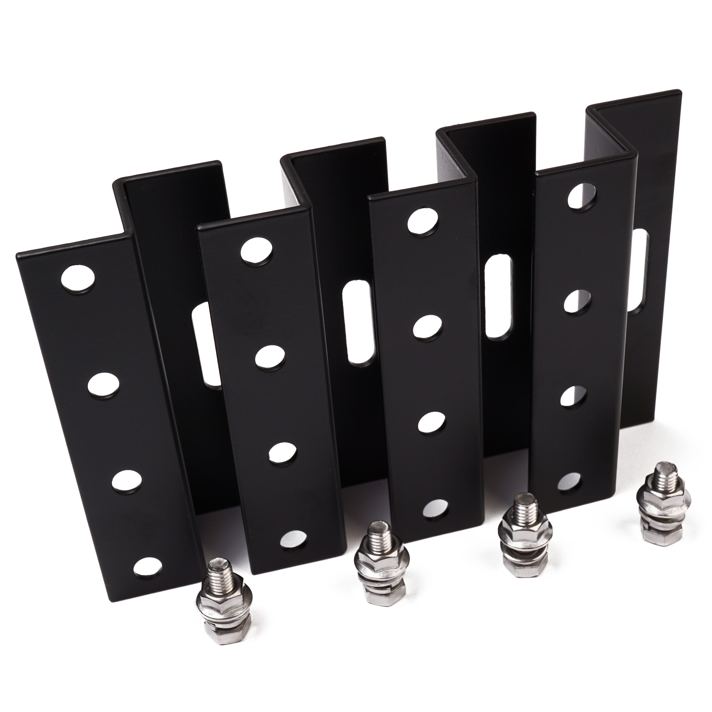 WATTSTUNDE® 100 mm Aluminum Z-Bracket HSZ100 Black Mount