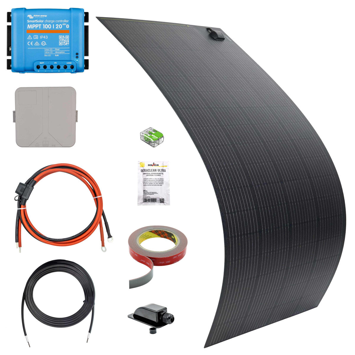 240W SOLA Flex Mono Motorhome Solar System Complete Set