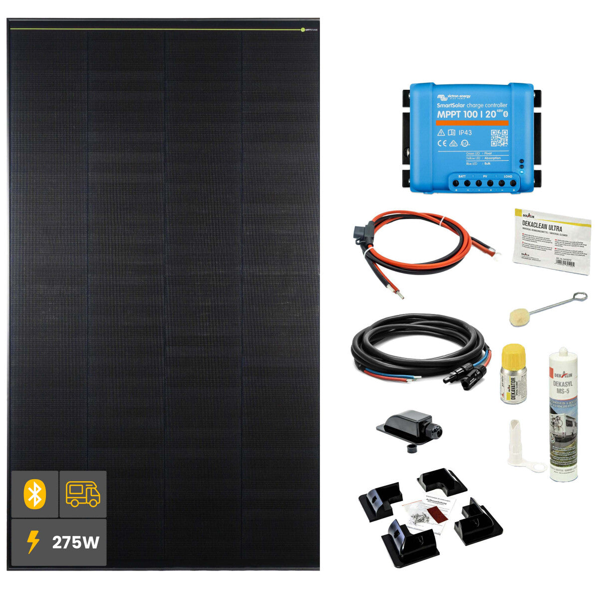 275 W SOLA Frame Black Wohnmobil Komplettset schwarz