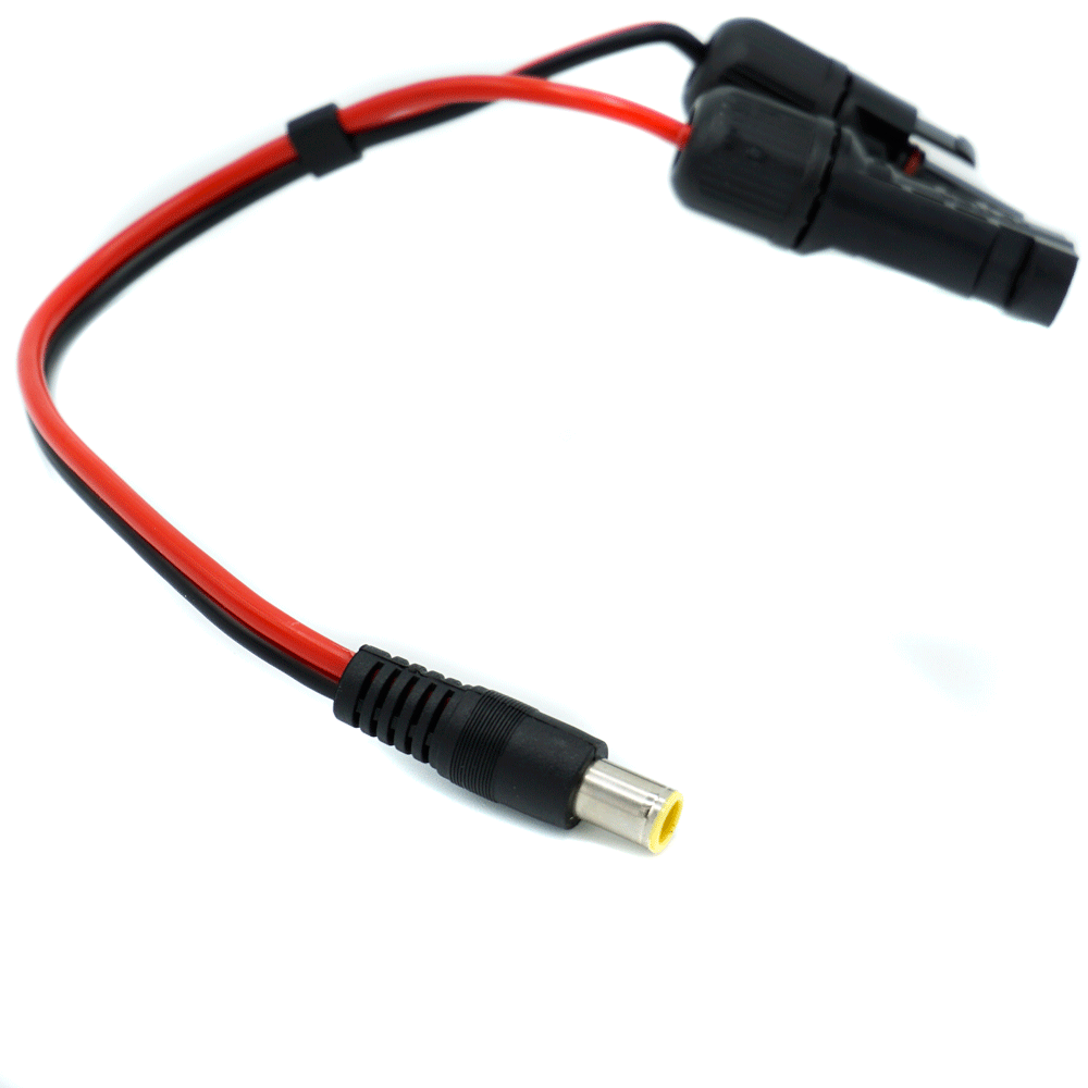 WATTSTUNDE® Adapter cable (2x) 2 mm² Type-MC4/DC7909 male 20 cm black