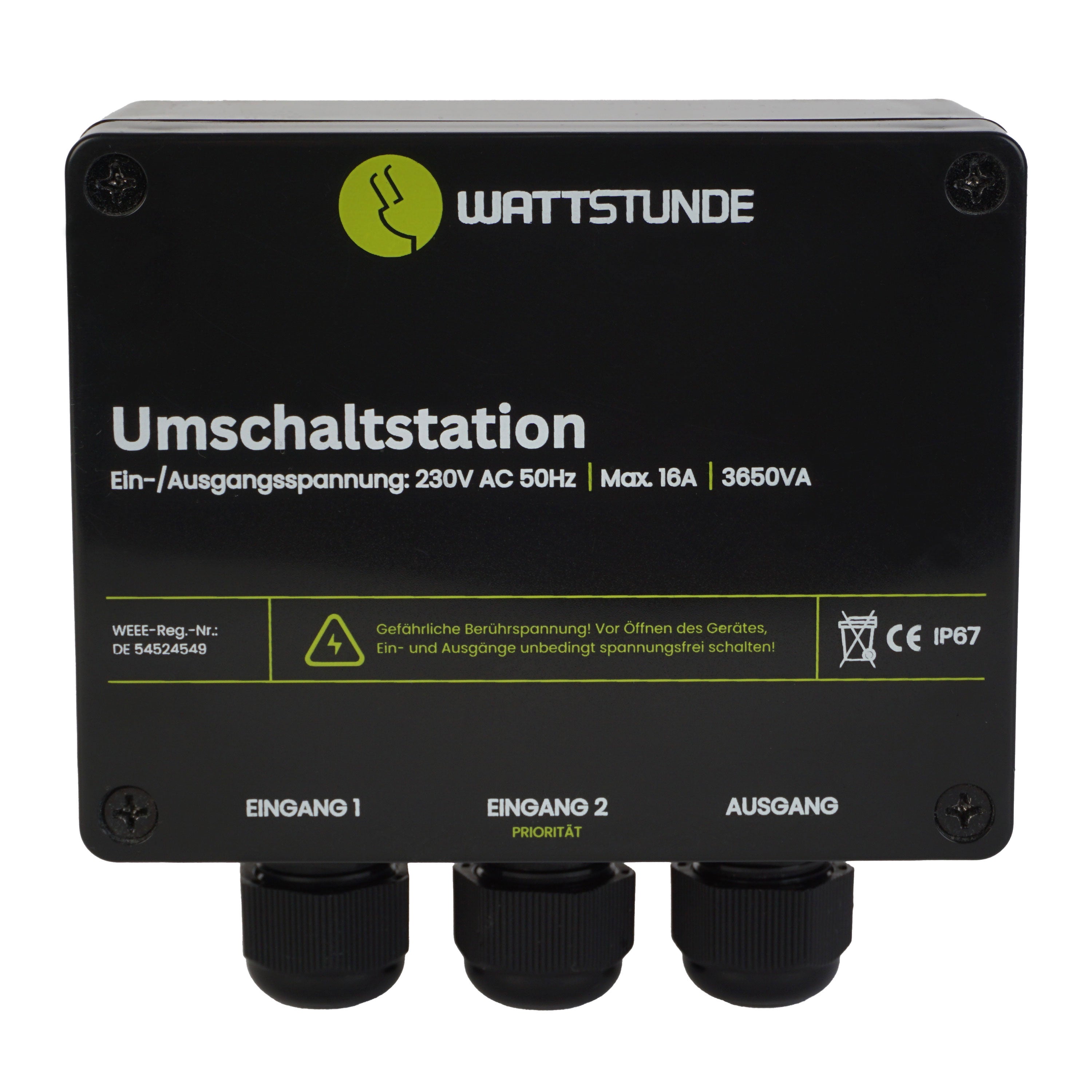 WATTSTUNDE® NVS switching station 16 A mains priority switching