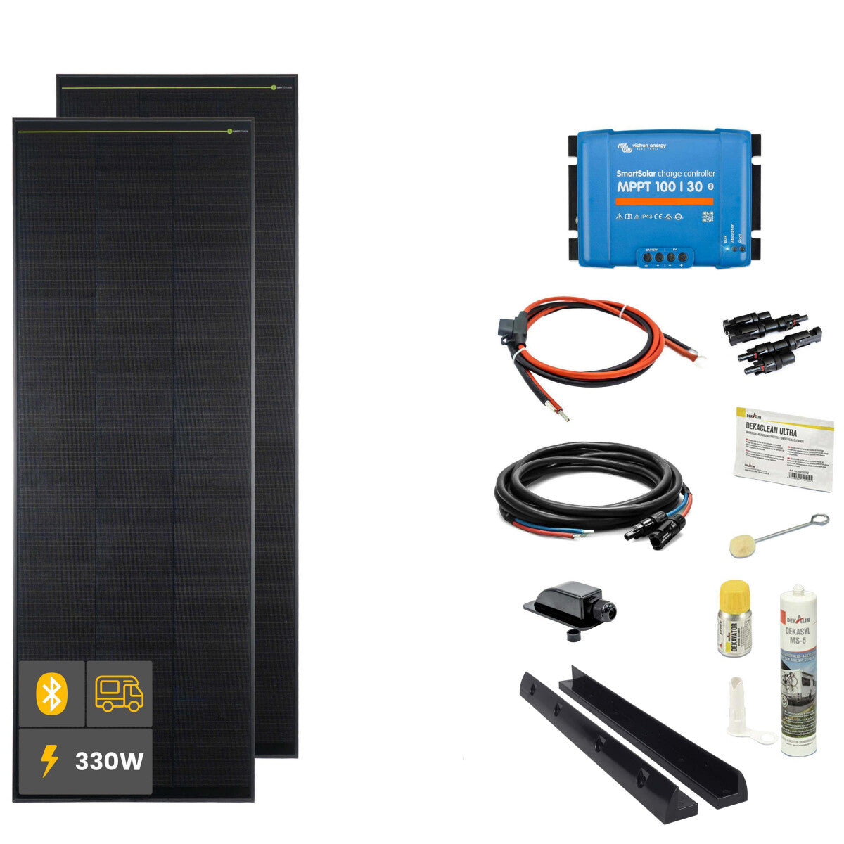 330 W SOLA Frame Black Wohnmobil Komplettset schwarz