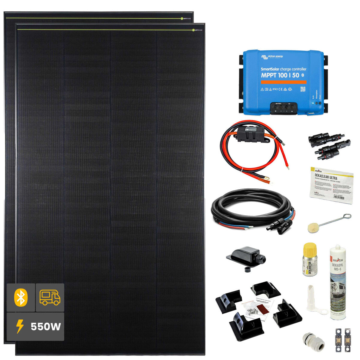 550 W SOLA Frame Black Wohnmobil Komplettset schwarz