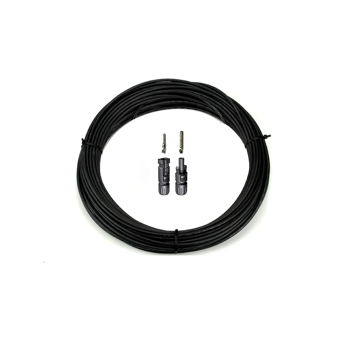6mm² solar cable (L) + MC4 connector set loose (50 meters)