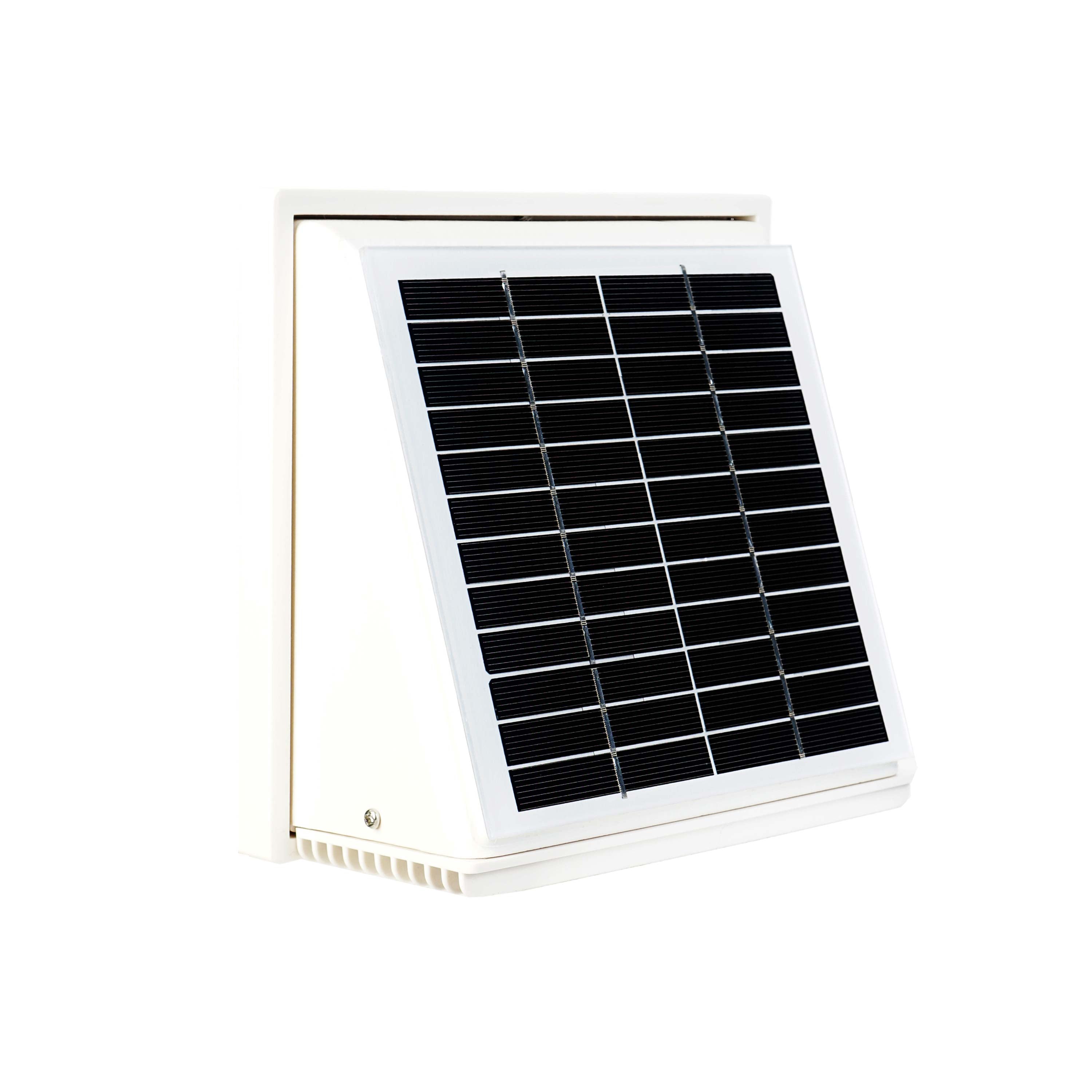 WATTSTUNDE® AERO solar fan, square, white