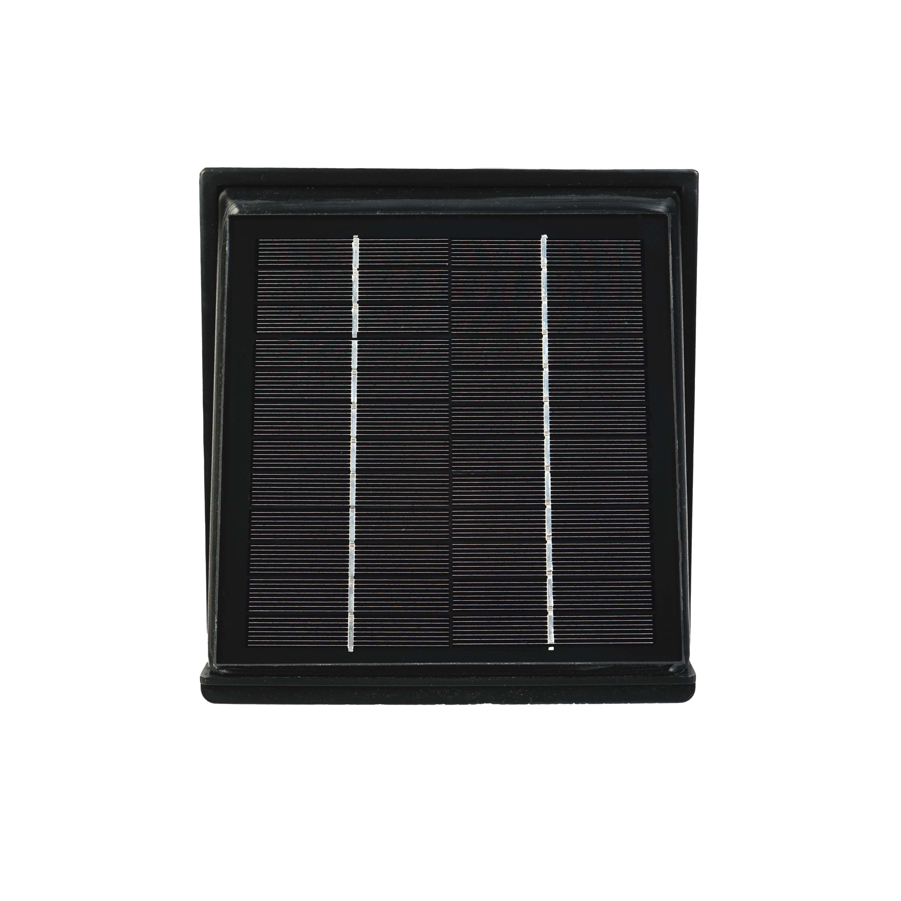 WATTSTUNDE® AERO solar fan, square, black