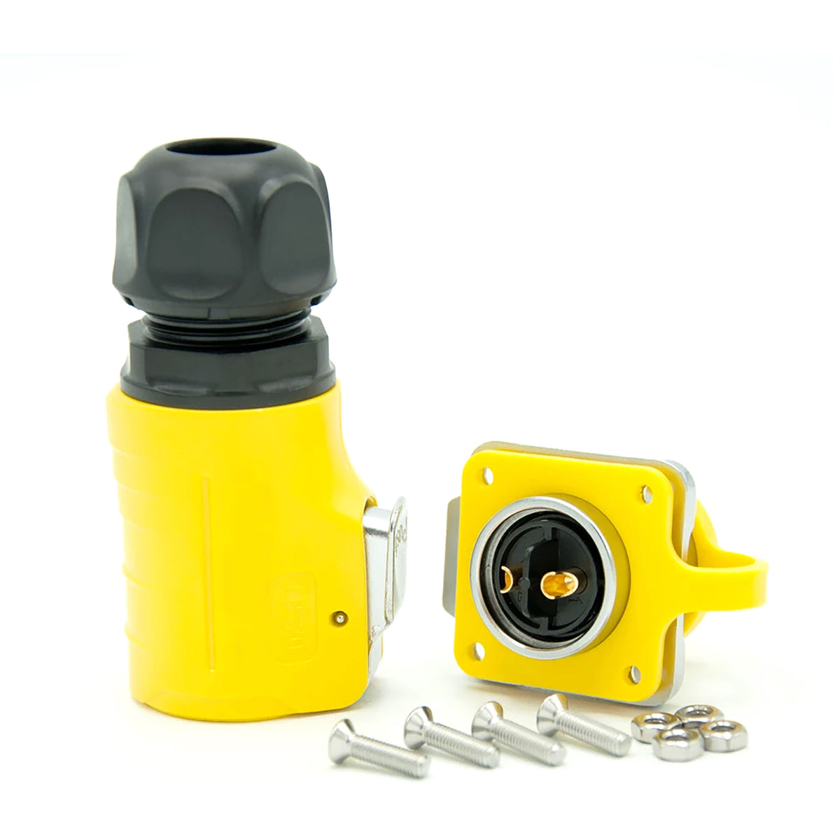 902-1020 - Außenanschluss Stecker/Buchse GELB (2)