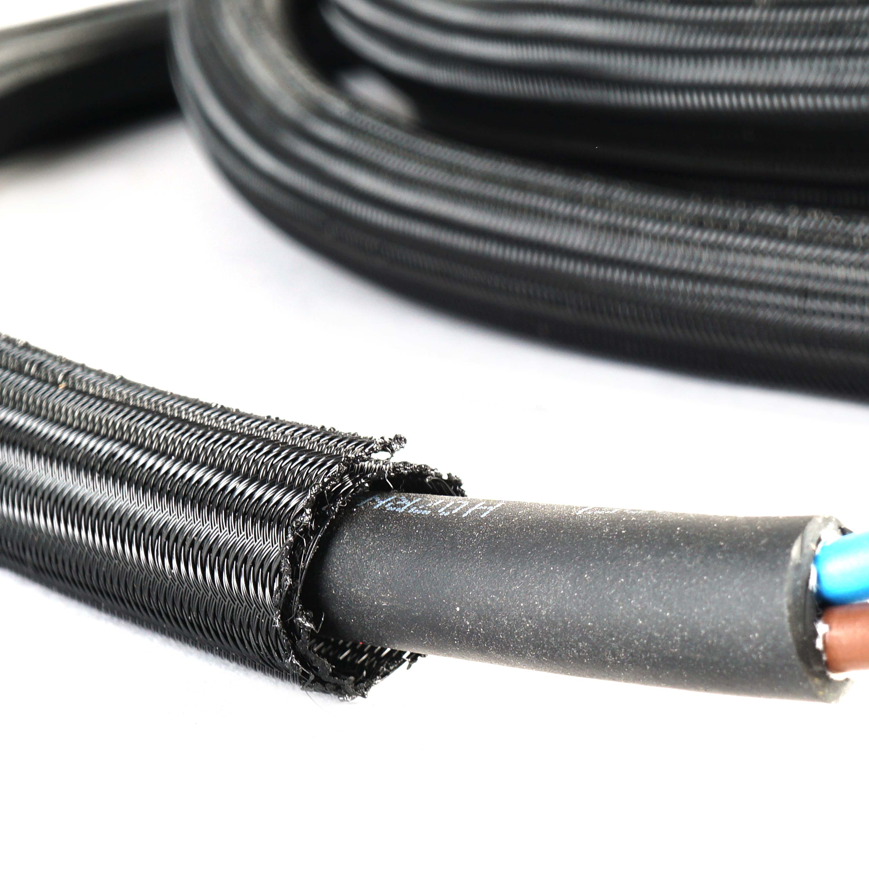 WATTSTUNDE® Braided Hose, Open, 13 mm, Black, 5 Meters