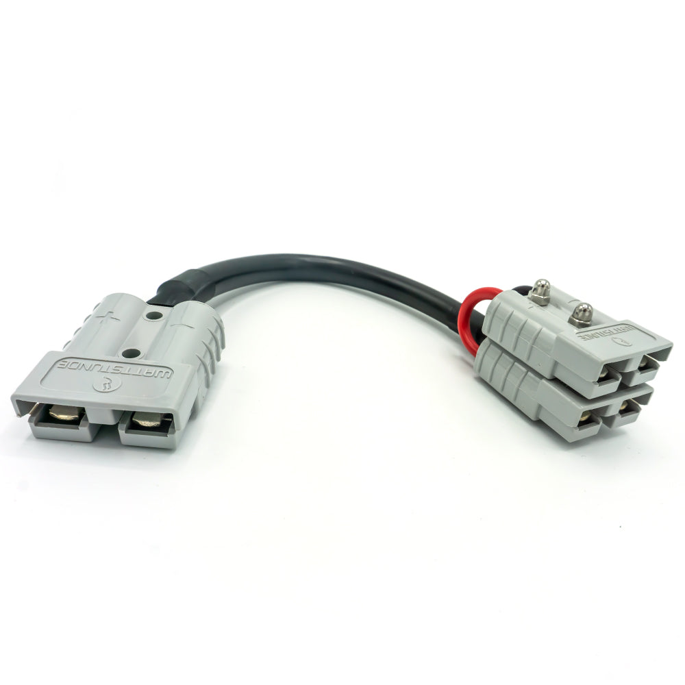 WATTSTUNDE® Adapter cable (2x)4 mm² A50/2xA50 (Parallel) 20 cm black