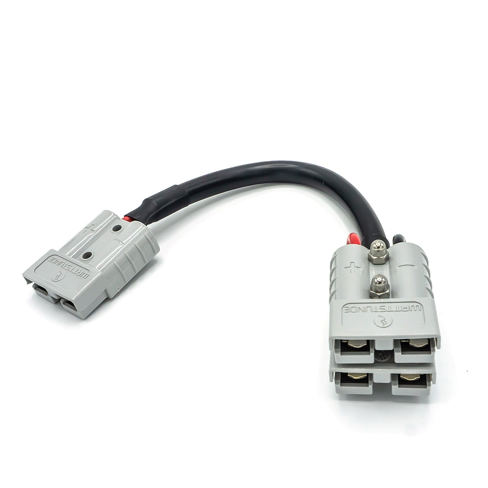 WATTSTUNDE® Adapter cable (2x)4 mm² A50/2xA50 (Parallel) 20 cm black