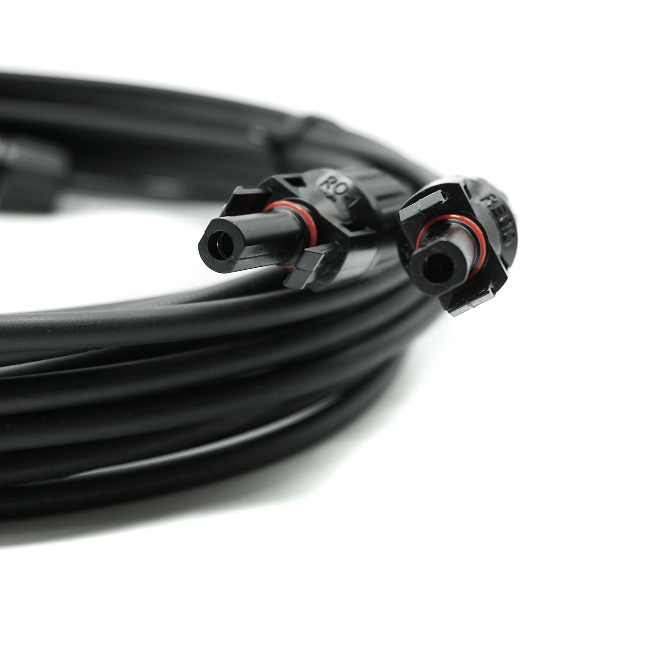 WATTSTUNDE® Solarverlängerungskabel 2x6 mm² Typ-MC4/Typ-MC4 1 m schwarz