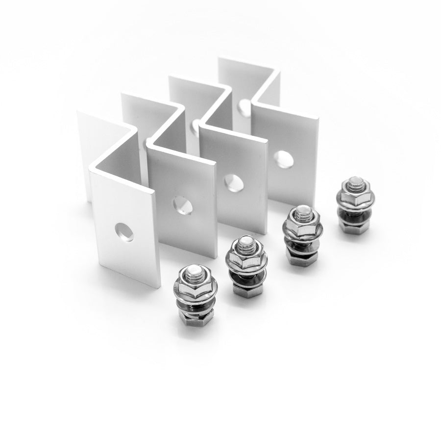WATTSTUNDE® 38 mm Aluminium Z-Bracket HSZ38 white bracket