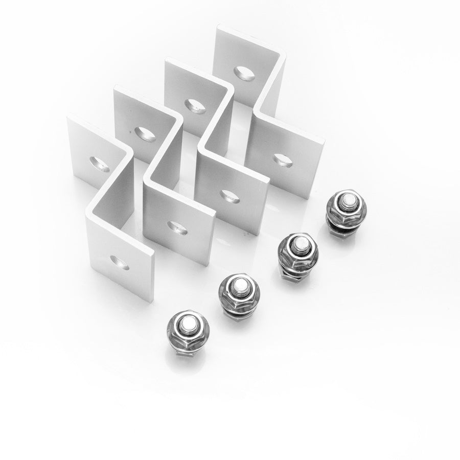 WATTSTUNDE® 38 mm Aluminium Z-Bracket HSZ38 white bracket