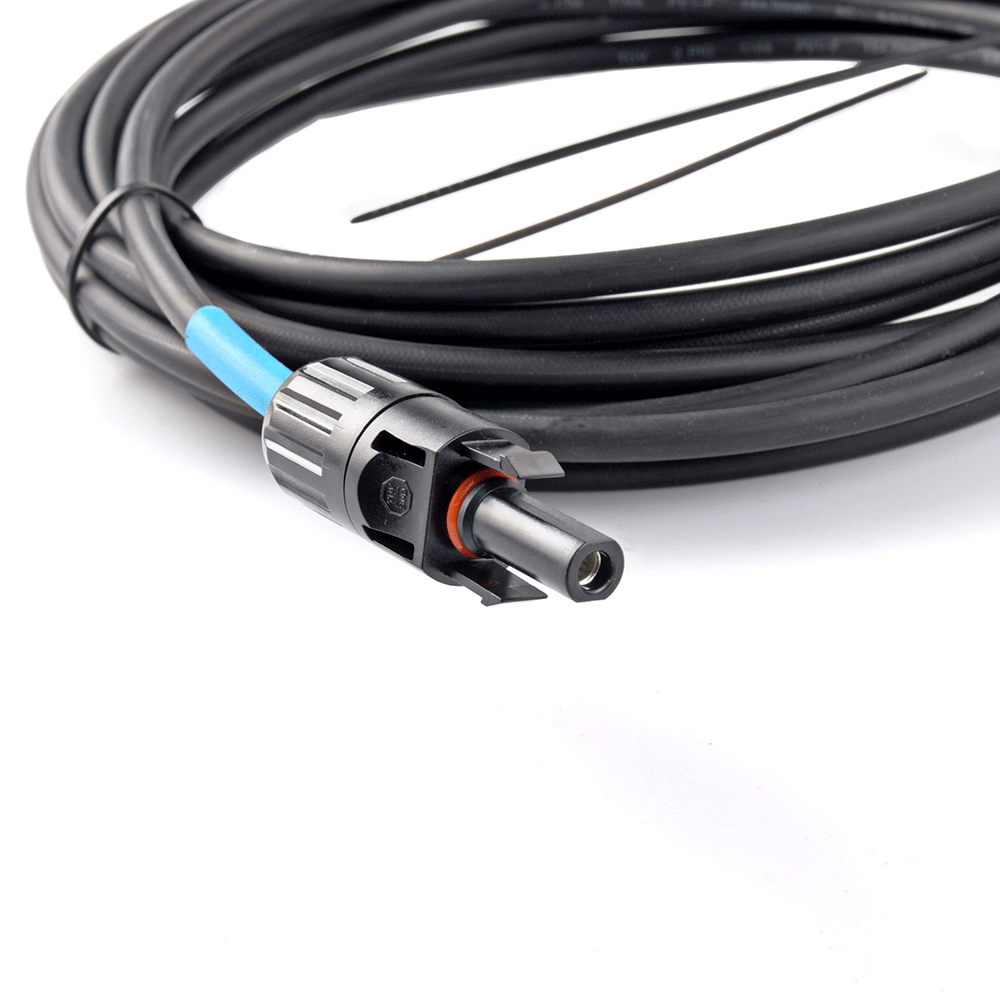 WATTSTUNDE® Solaranschlusskabel 2x4 mm² Typ-MC4/Aderendhülse 5 m schwarz