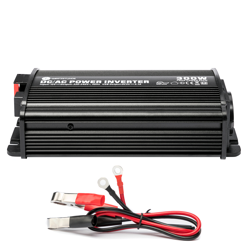 WATTSTUNDE® 300 W / 600 W 12 V Sine Wave Voltage Converter WS12/300SI