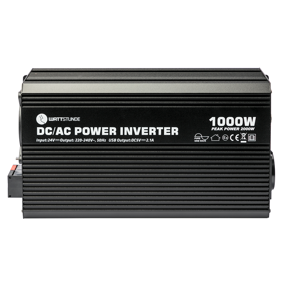 WATTSTUNDE® 1000 W / 2000 W 24 V Sine Wave Voltage Converter WS24/1000SI