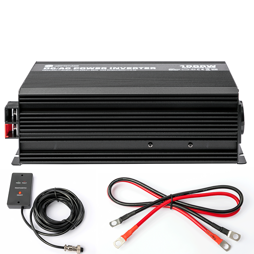 WATTSTUNDE® 1000 W / 2000 W 24 V Sine Wave Voltage Converter WS24/1000SI