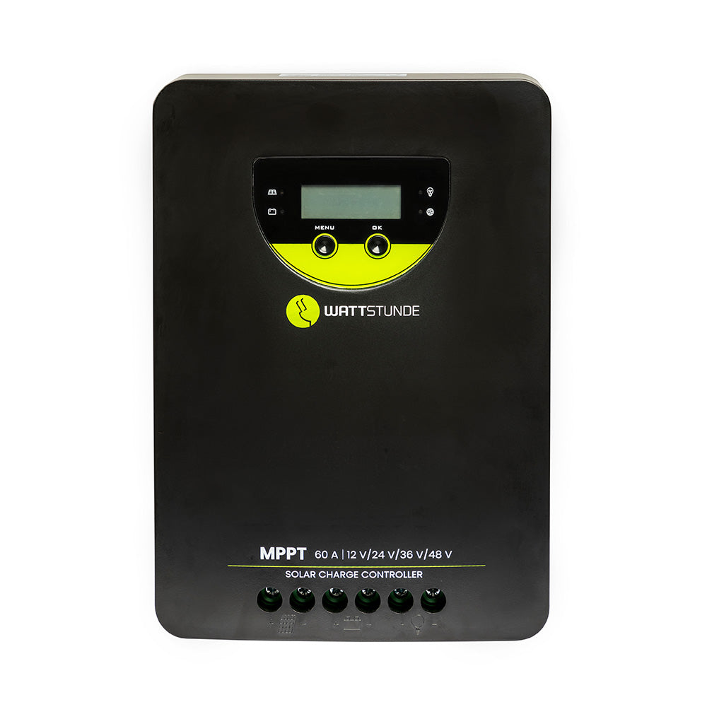 WATTSTUNDE® 60 A 140 V MPPT solar charge controller WLR-BT 60,140 MPPT 12 / 24 / 36 / 48 V