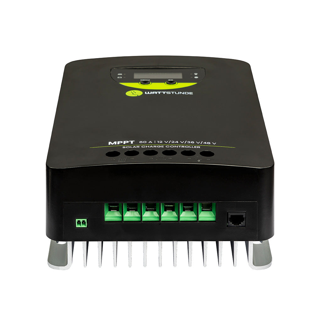 WATTSTUNDE® 60 A 140 V MPPT solar charge controller WLR-BT 60,140 MPPT 12 / 24 / 36 / 48 V