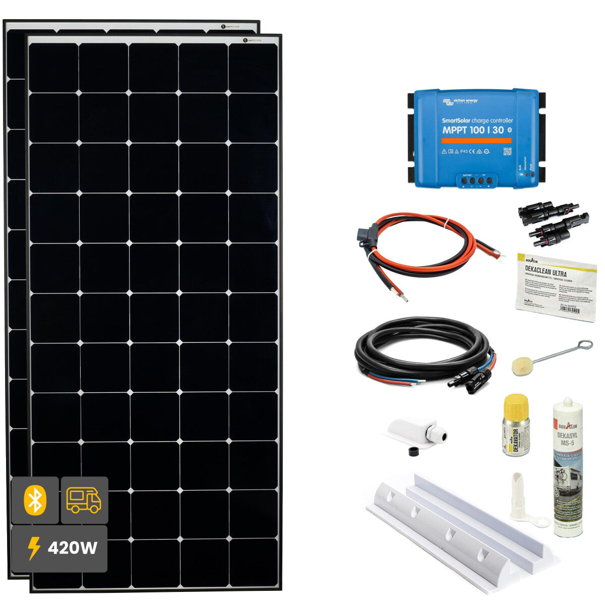 420W Daylight Wohnmobil Solaranlage SOLA Frame weiß