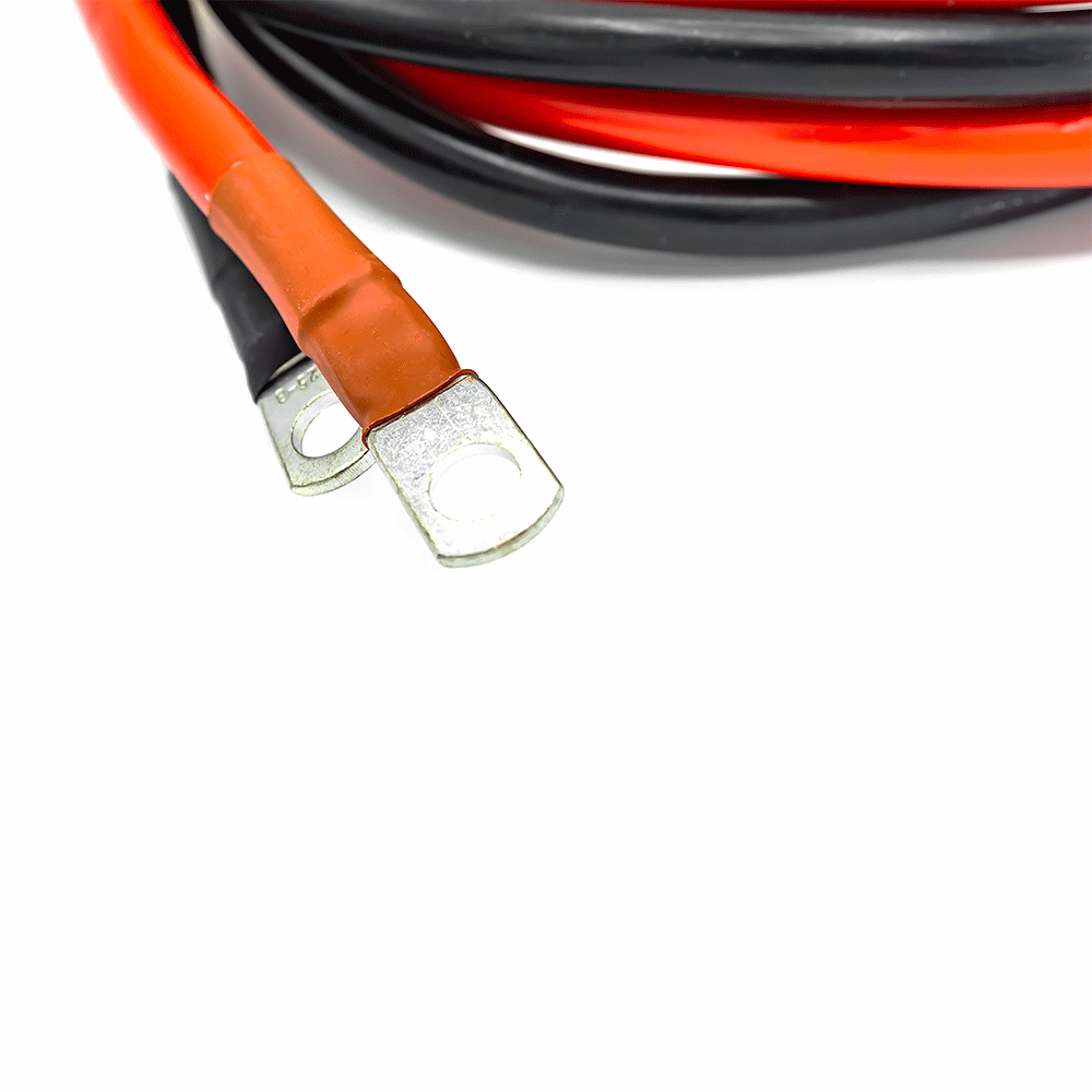 WATTSTUNDE® Fuse Cable (with fuse holder) 2 x 35 mm² M8/ferrule 1 m red/black