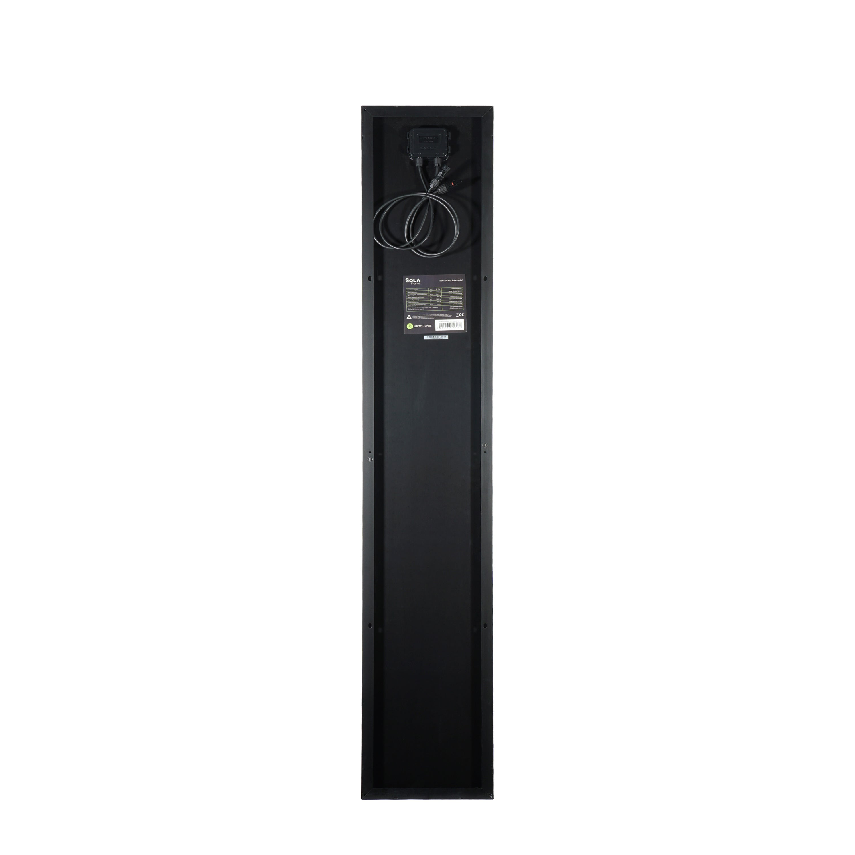 WATTSTUNDE® SOLA Frame Black 80Wp