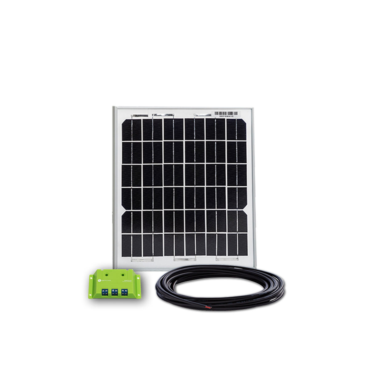 10W Solar Inselanlage Bausatz WATTSTUNDE® 3A Solar Laderegler PEKO3