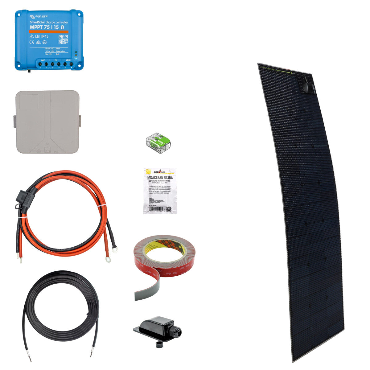 125W SOLA Flex Daylight Motorhome Solar System Complete Set