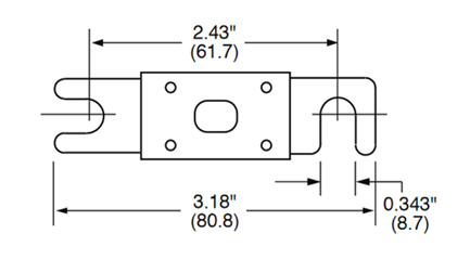 Victron high-load fuse CNN 325A/80V for Lynx shunt
