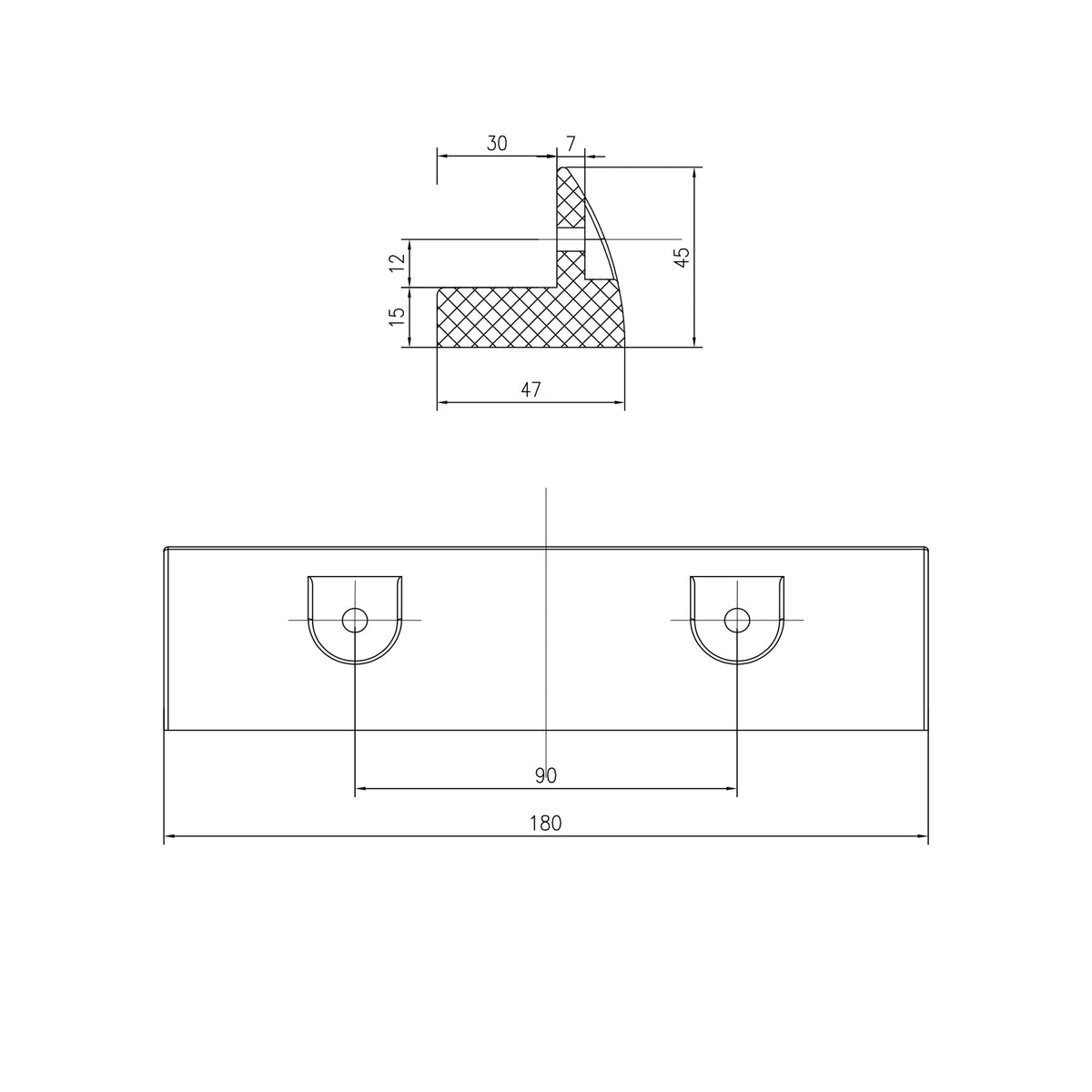 201-2001 - MOUNT Solarmodul Halterung short weiß (2)