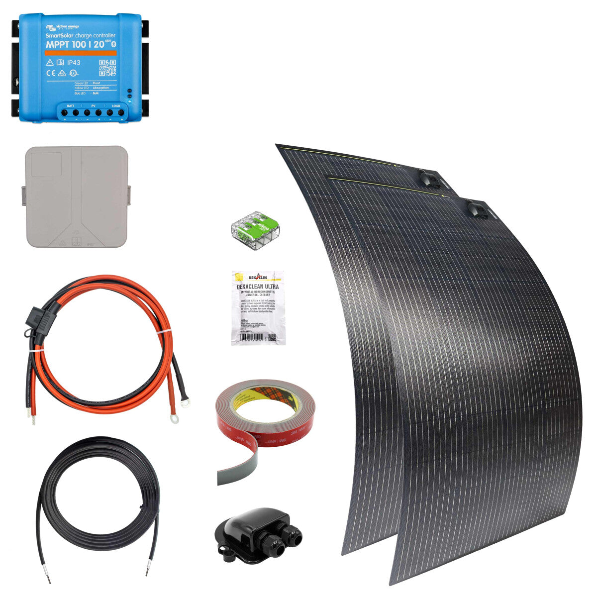 270W SOLA Flex Mono Motorhome Solar System Complete Set