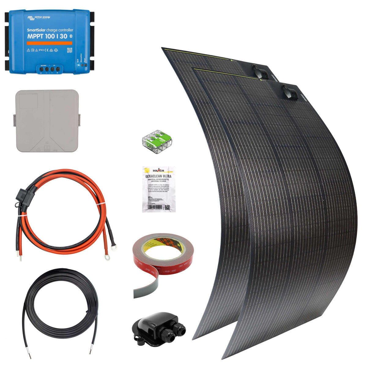 300W SOLA Flex Mono Motorhome Solar System Complete Set