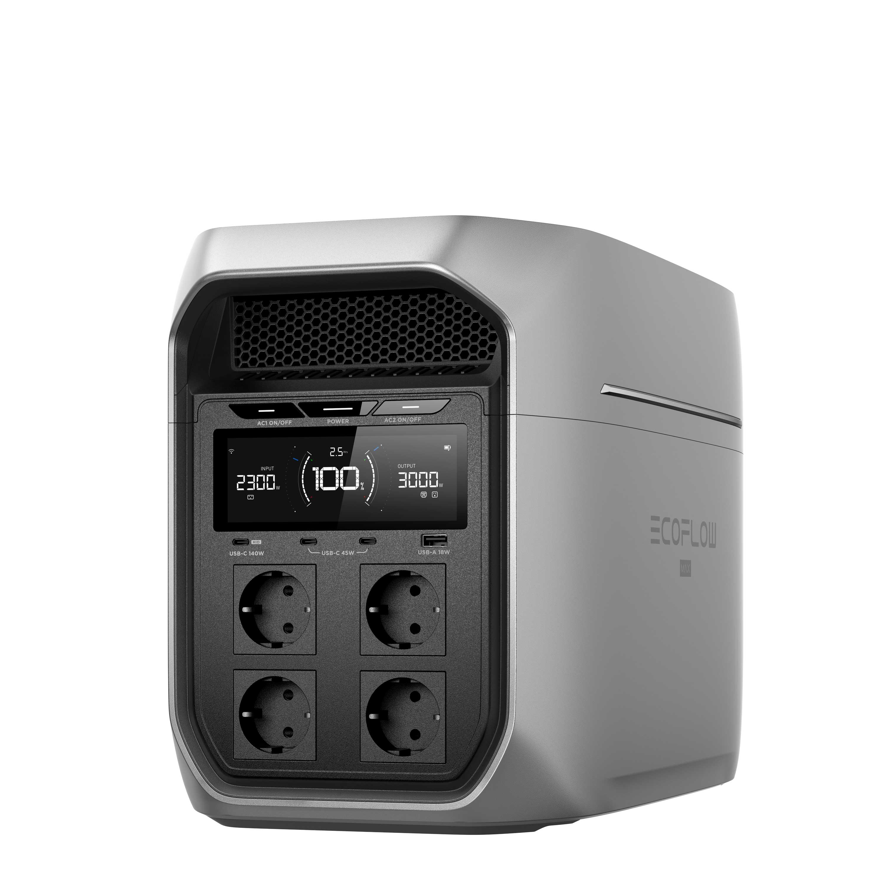EcoFlow DELTA 3 Max Plus Powerstation Bundle with WATTSTUNDE® SOLA Ease 140 Wp SunFolder Solar Bag