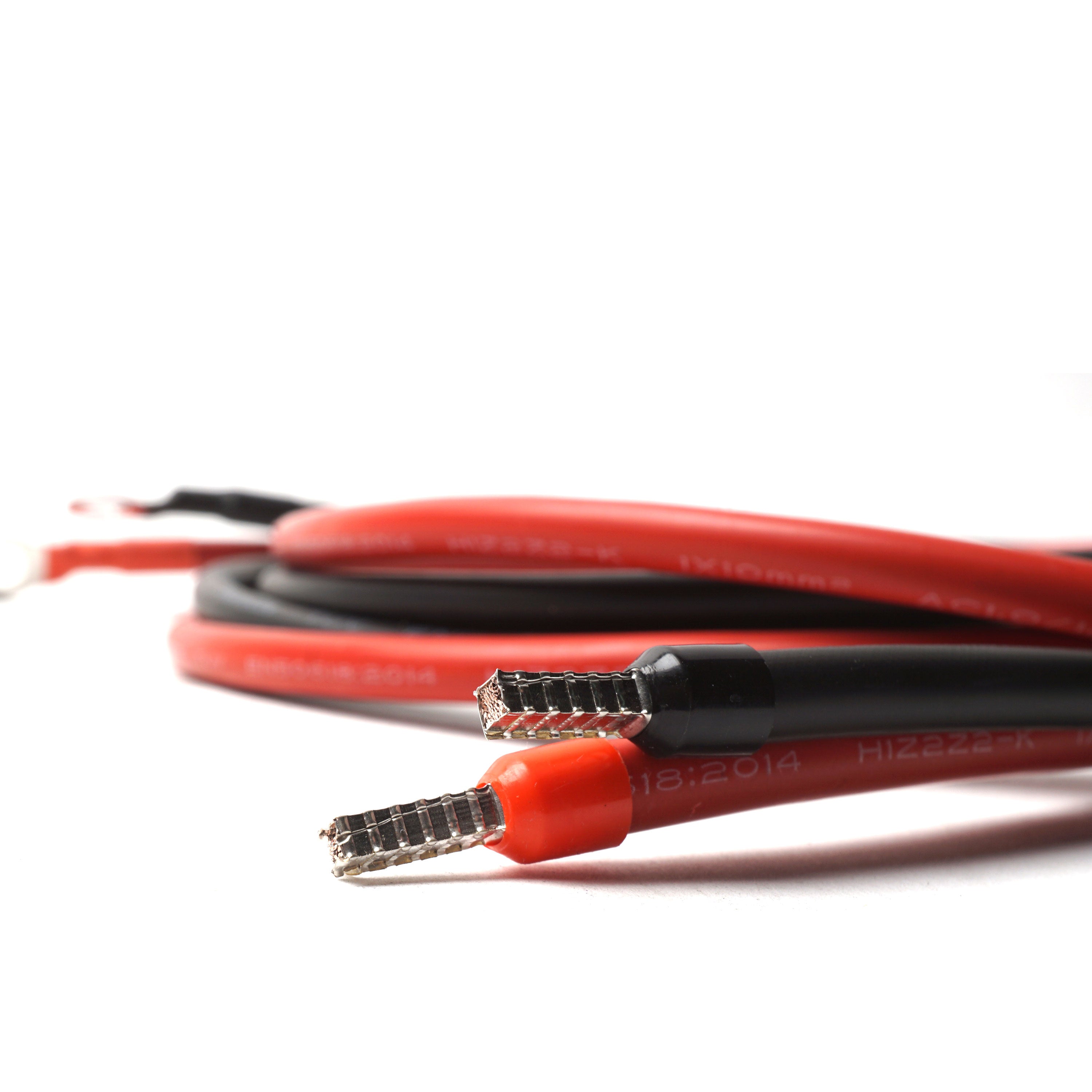 WATTSTUNDE® fuse cable (with 40 A fuse) 2 x 10 mm² M8/ferrule 1.5 m red/black