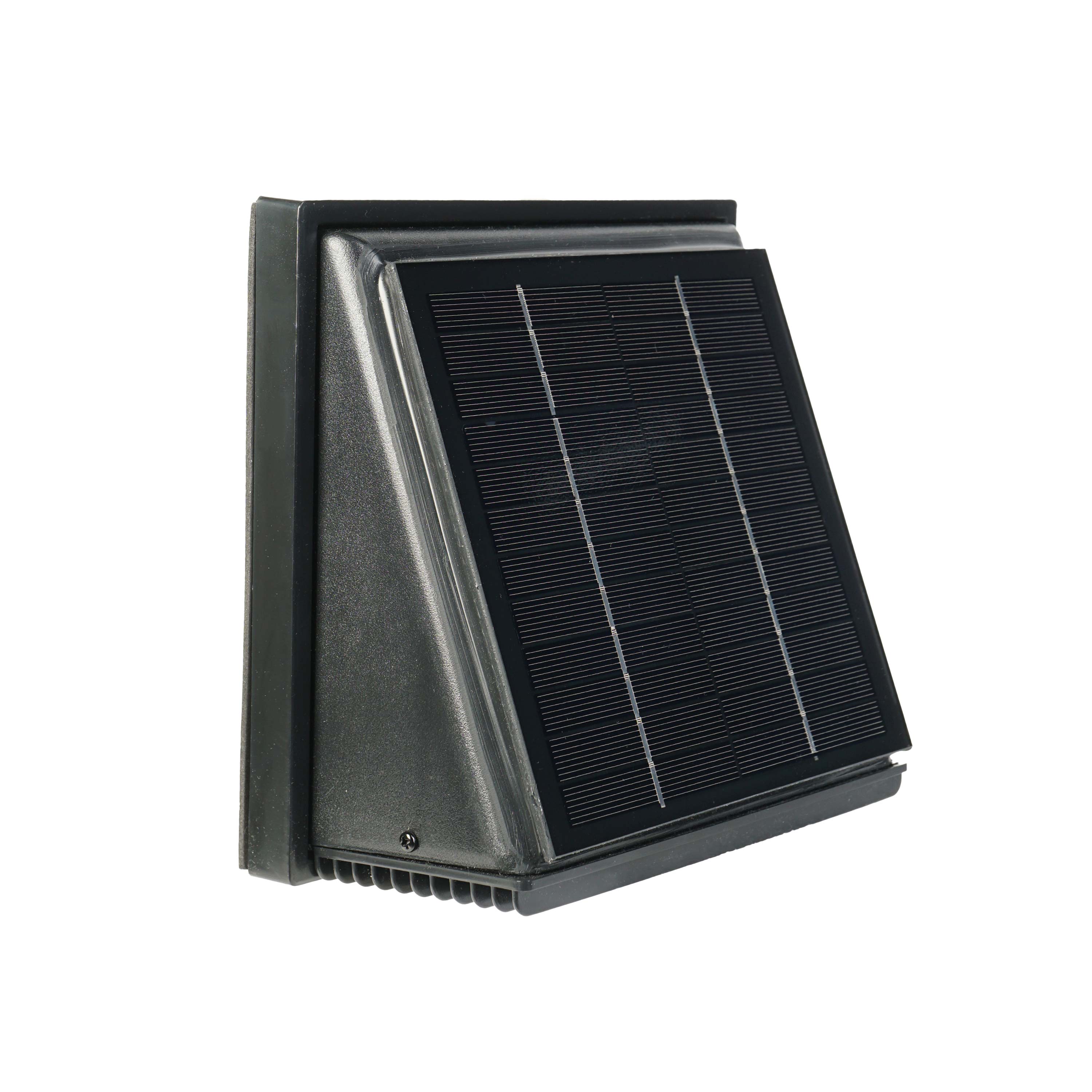 WATTSTUNDE® AERO solar fan, square, black