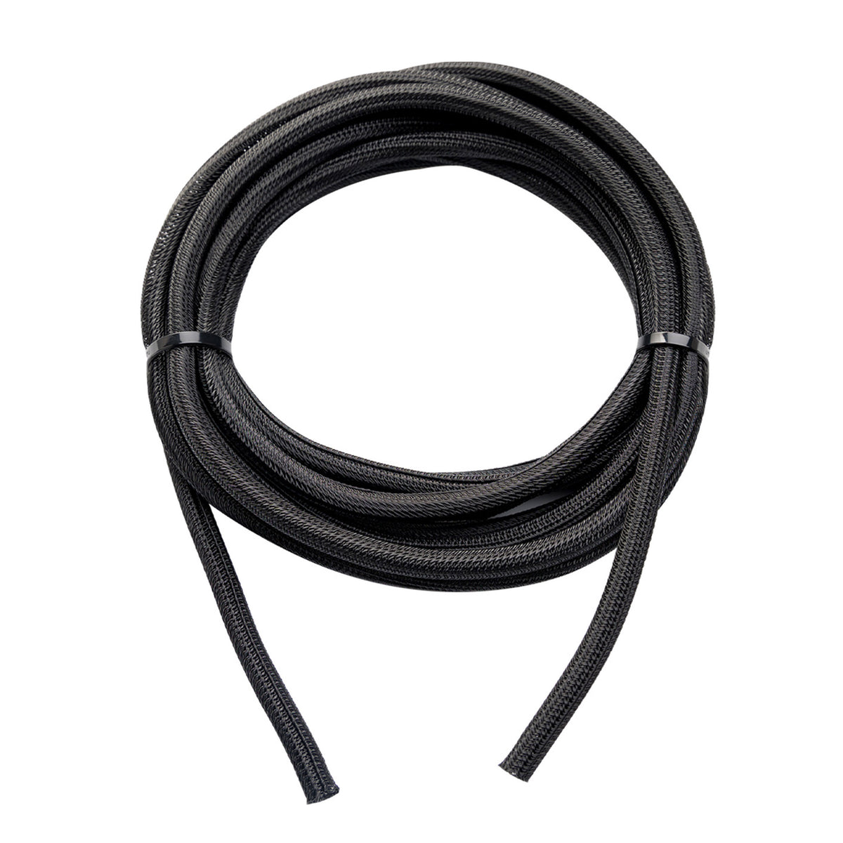 909-1080 - Geflechtsschlauch offen 6 mm schwarz 5 Meter (1)