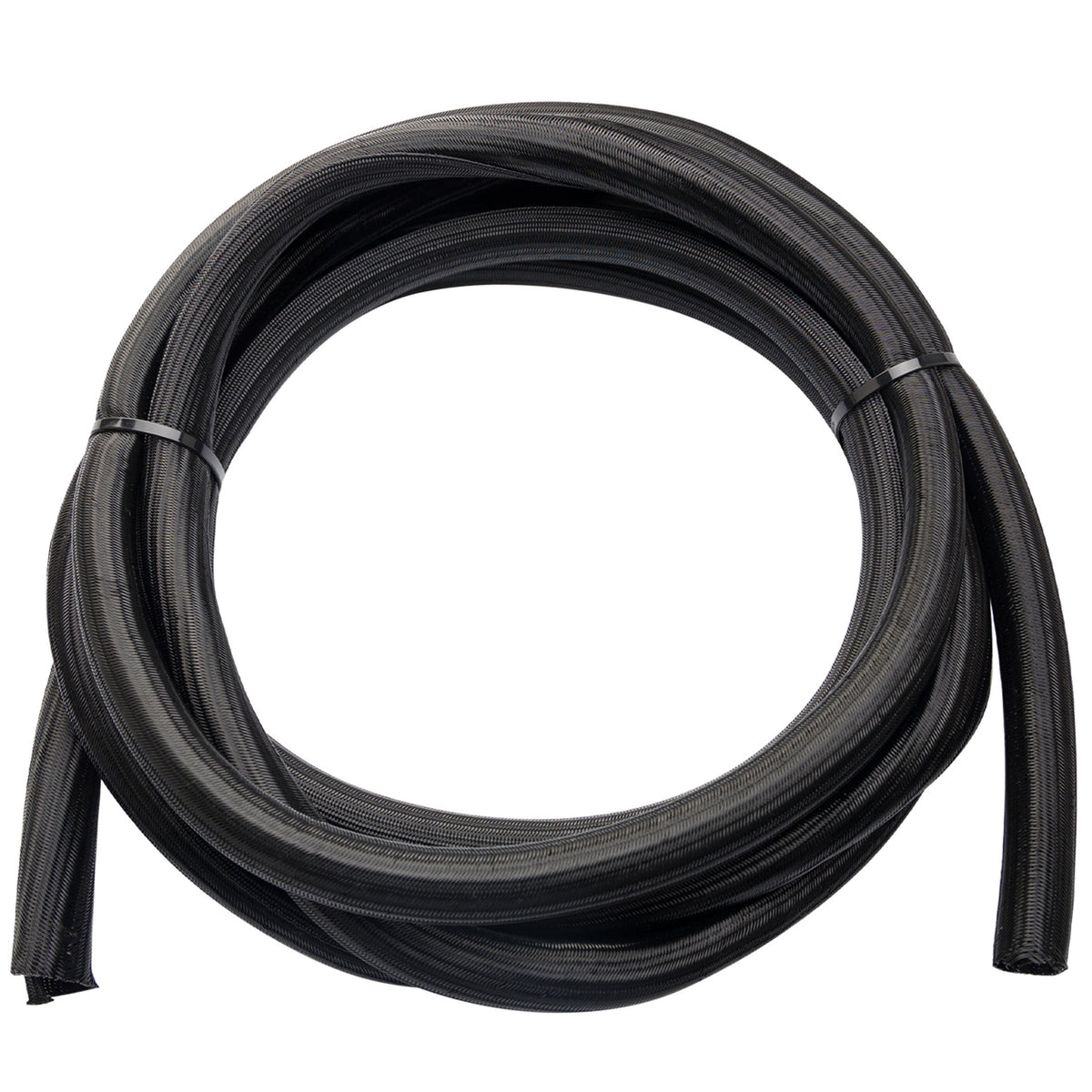 909-1082 - Geflechtsschlauch offen 19 mm schwarz 5 Meter (2)