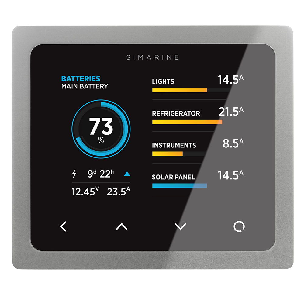 Simarine PICO Battery Monitor - with silver frame