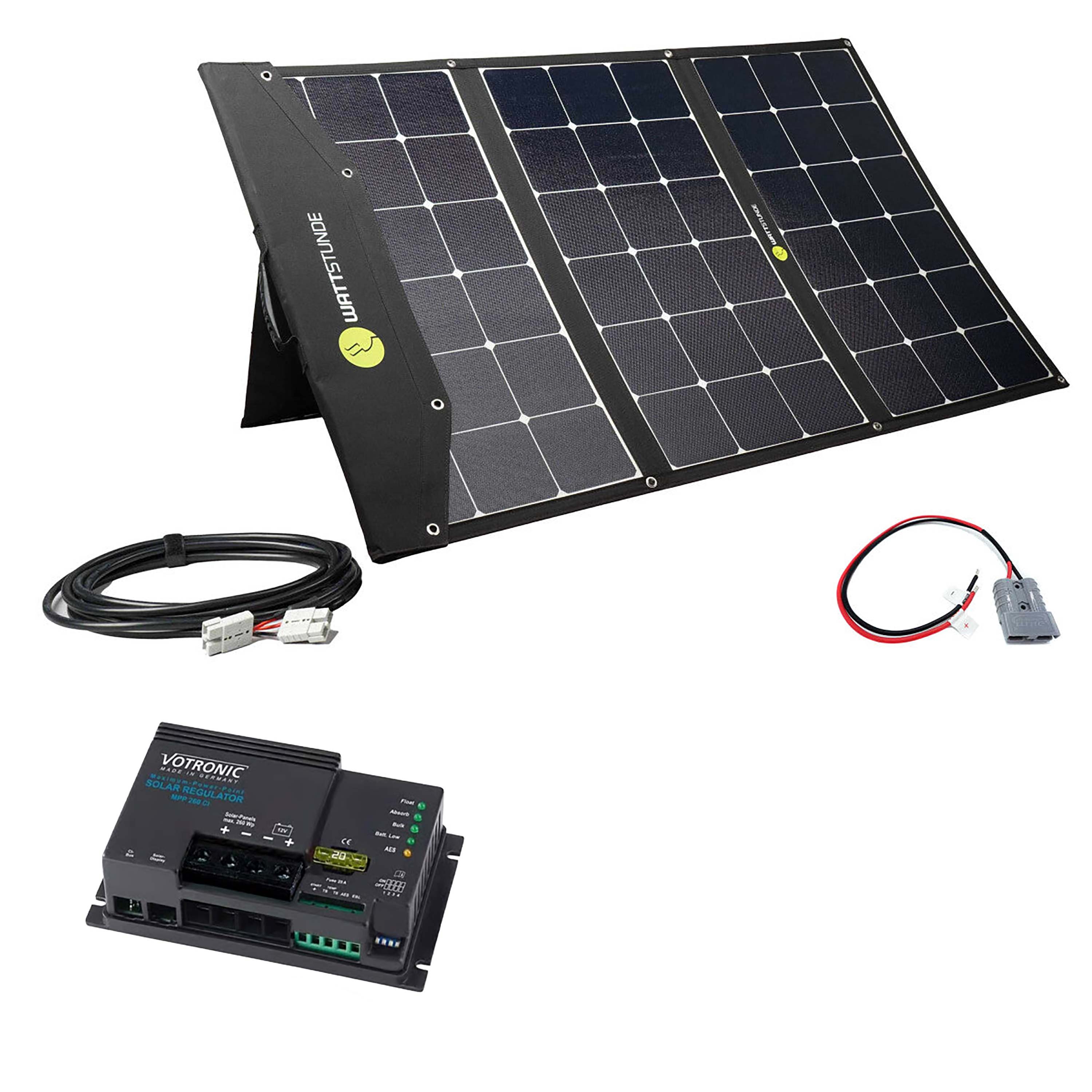 WATTSTUNDE® SOLA Ease 200W-HV SunFolder Solartasche Variationsset Votronic MPP260 Nein