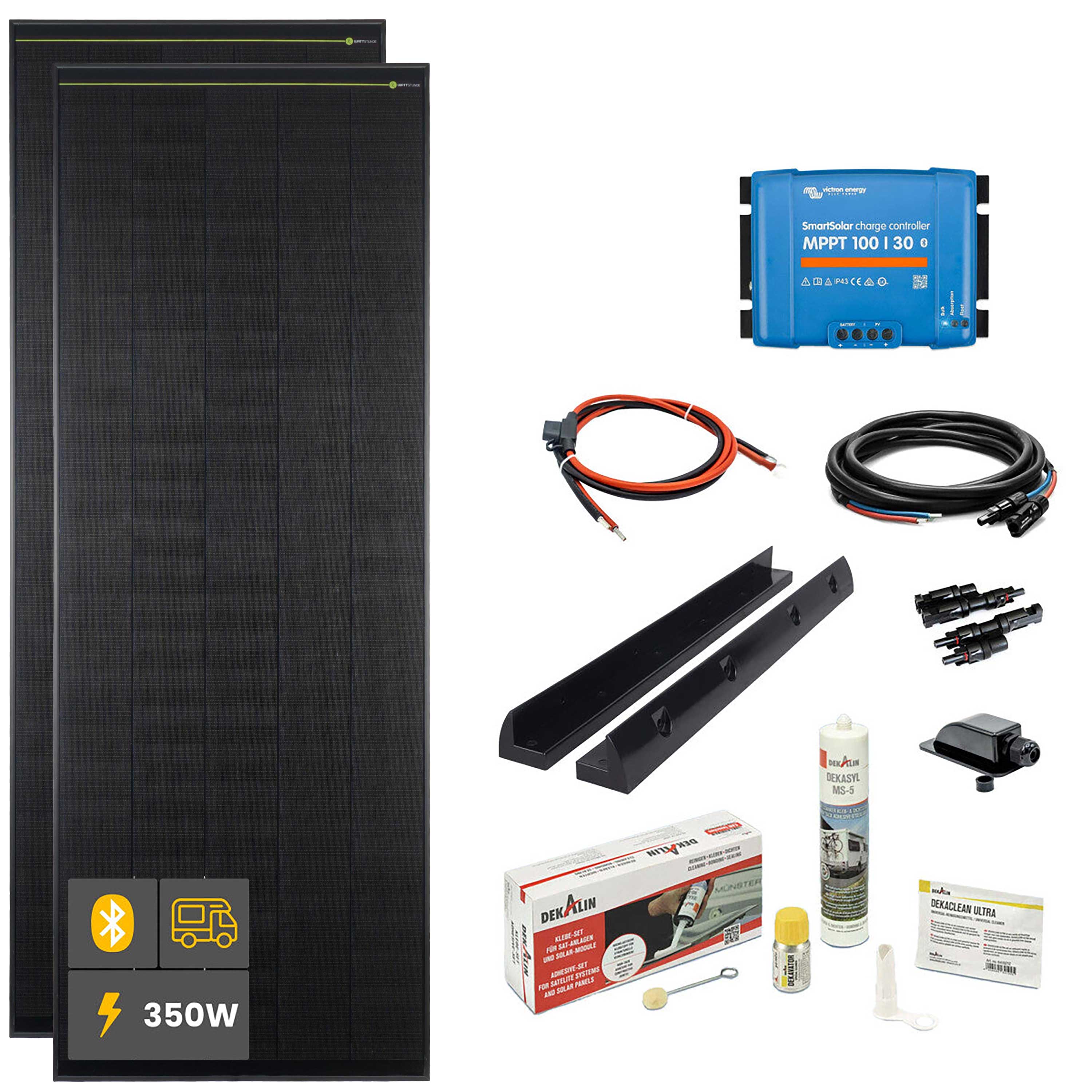 350 W SOLA Frame Black Wohnmobil Komplettset schwarz