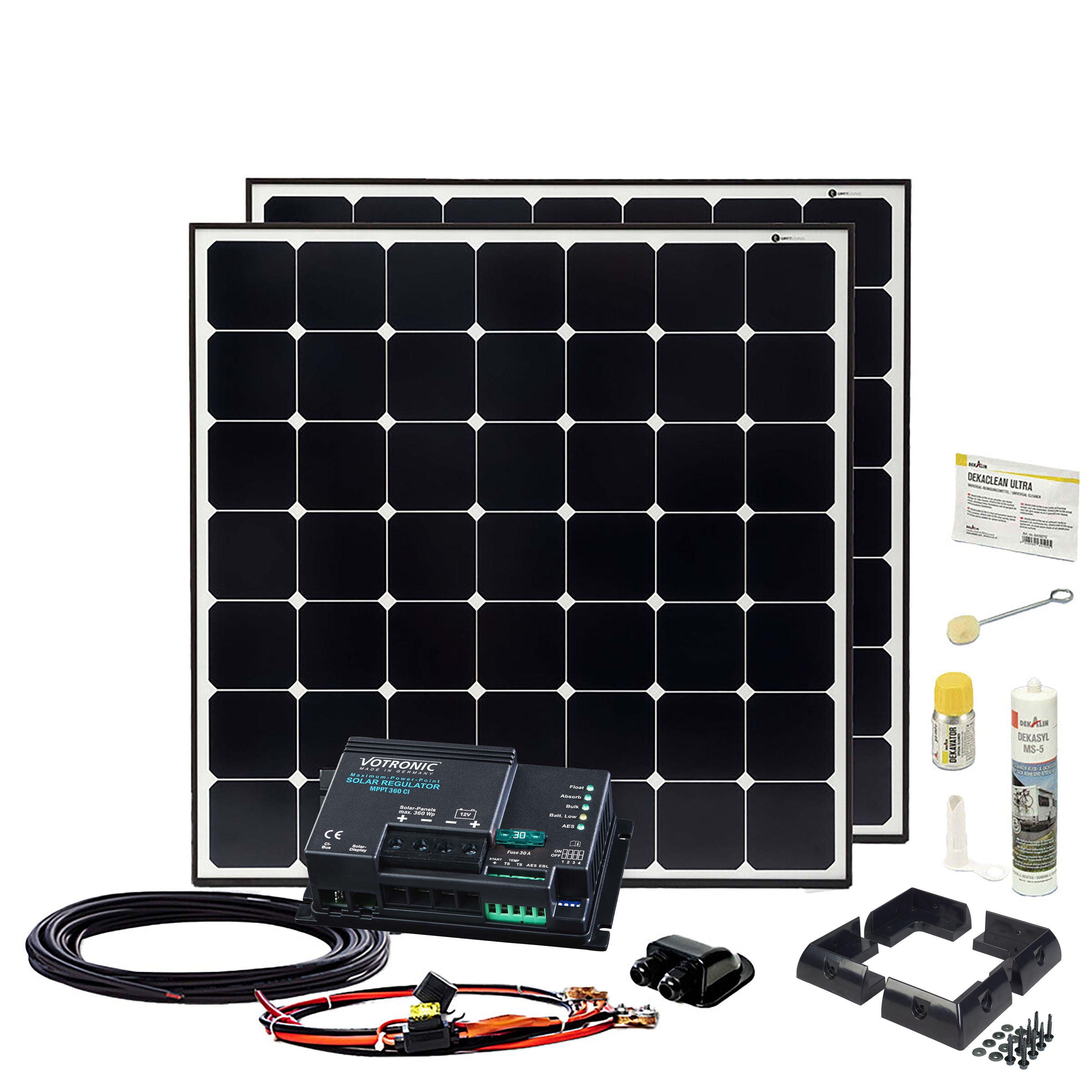 DAYLIGHT Sunpower 380Wp Wohnmobil Solaranlage Votronic MPP 360 CI