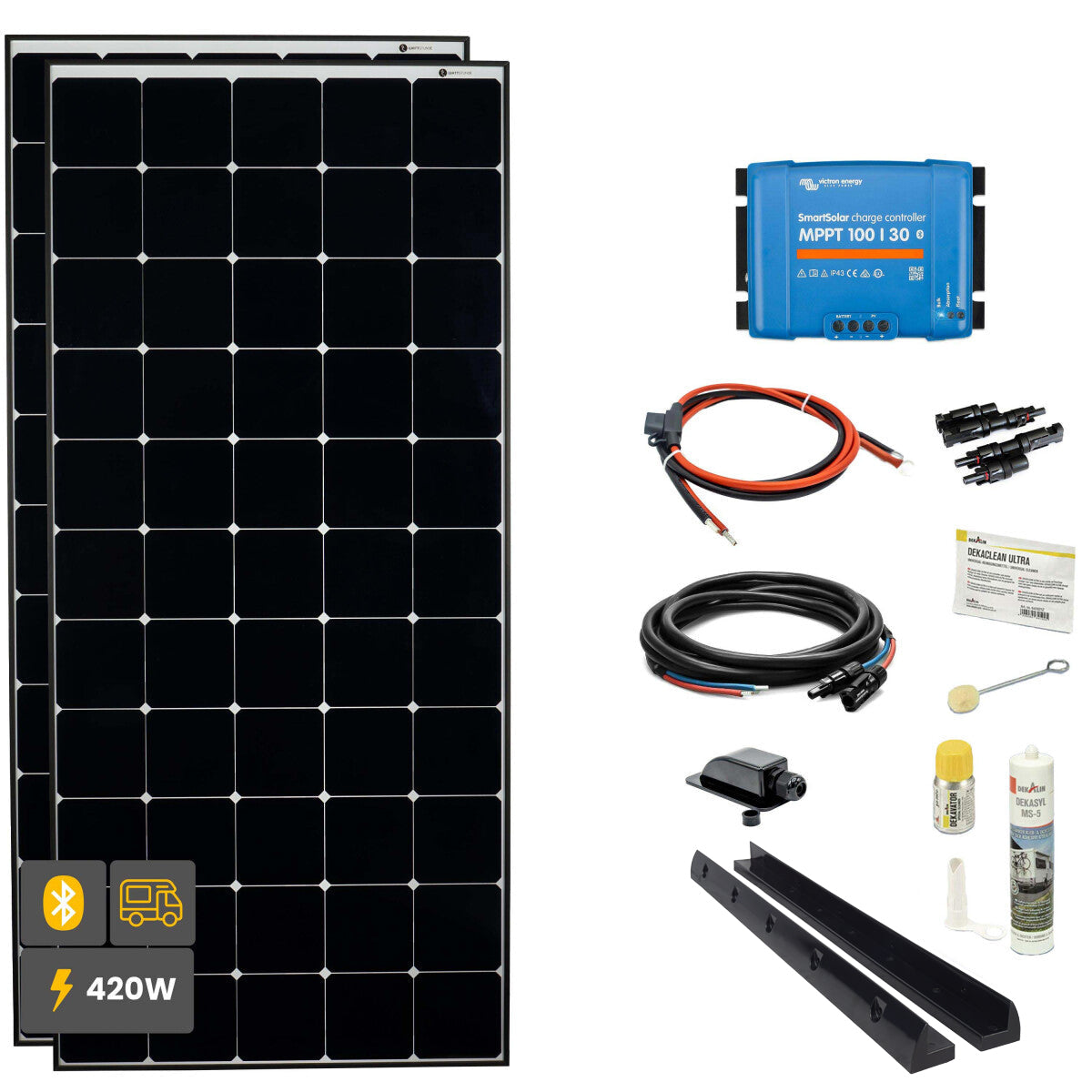 420W Daylight Wohnmobil Solaranlage SOLA Frame schwarz