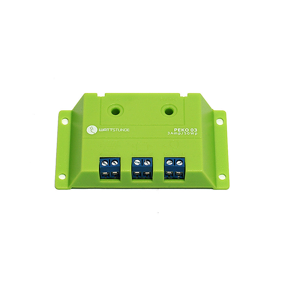 10W Solar Inselanlage Bausatz WATTSTUNDE® 3A Solar Laderegler PEKO3