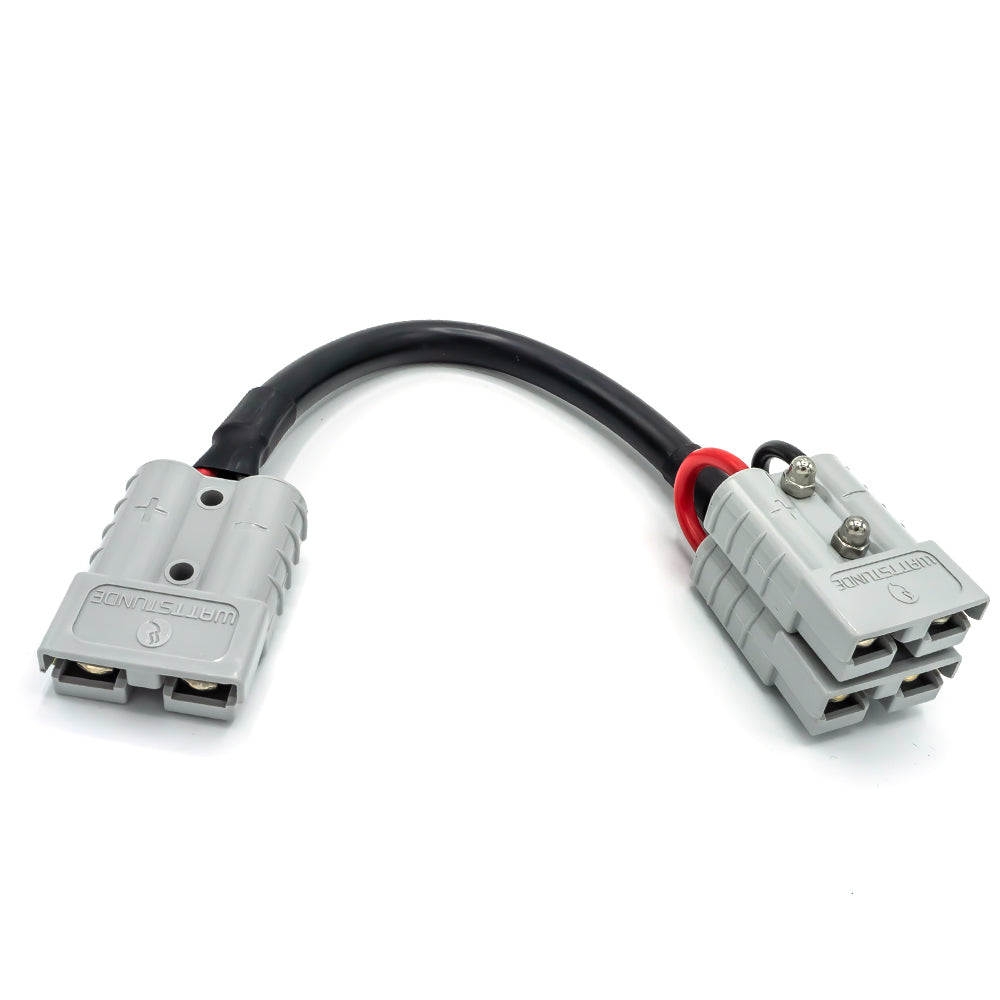 WATTSTUNDE® Adapter cable (2x)4 mm² A50/2xA50 (Parallel) 20 cm black