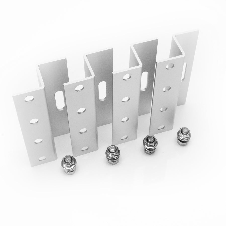 WATTSTUNDE® 100 mm Aluminium Z-Bracket HSZ100 white bracket