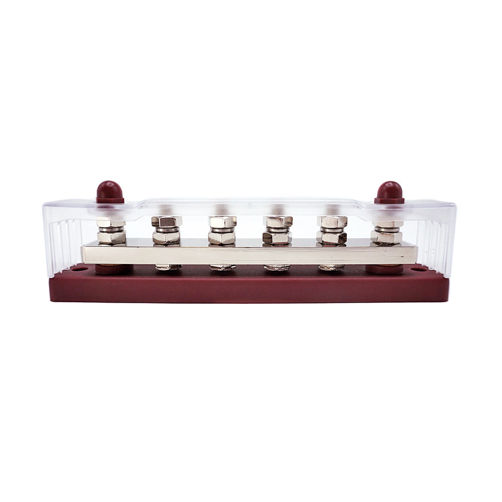 WATTSTUNDE® Busbar 6xM8 450 A / 70 V rot